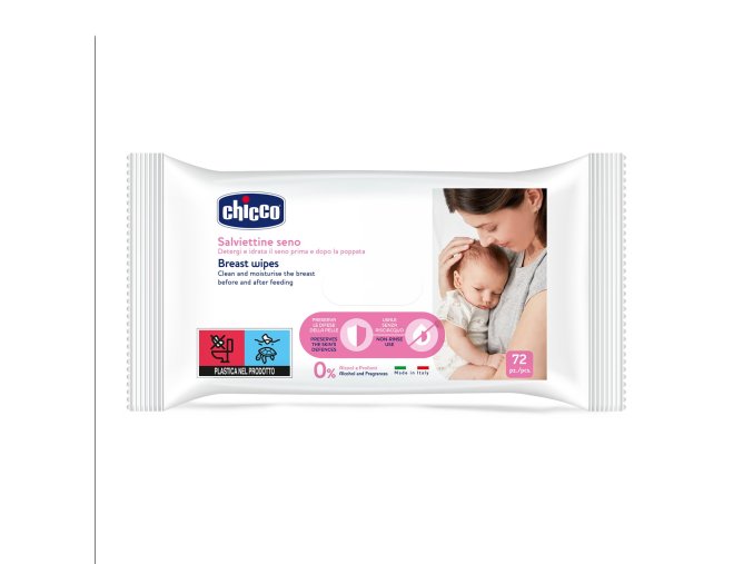 CHICCO 00009166000000 Ubrousky pro péči o prsa 72 ks