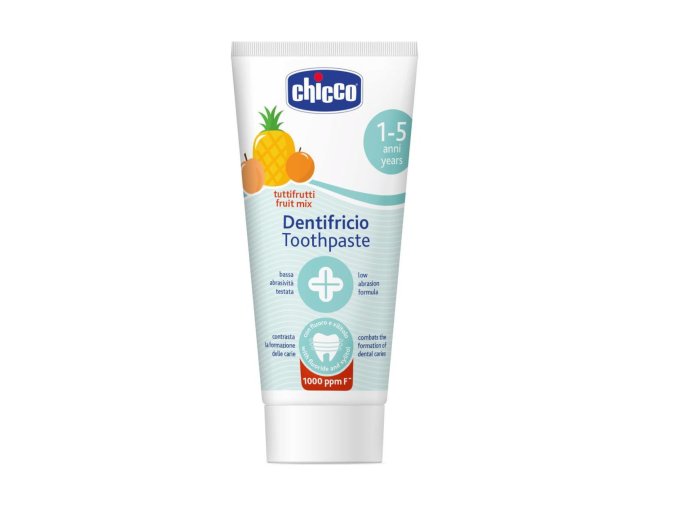 CHICCO 00010608000000 Ovocná zubní pasta s fluoridem 50 ml 1-5l
