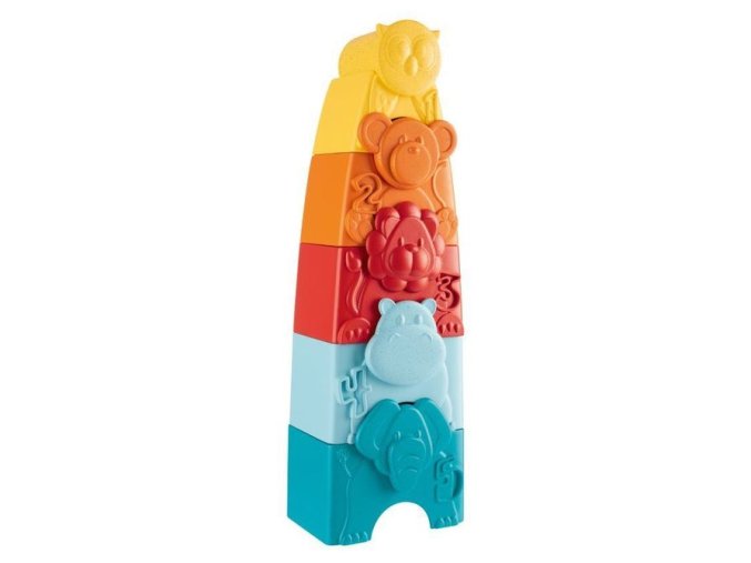 CHICCO 00011570000000 ECO+ Zvířata puzzle a věž 2v1