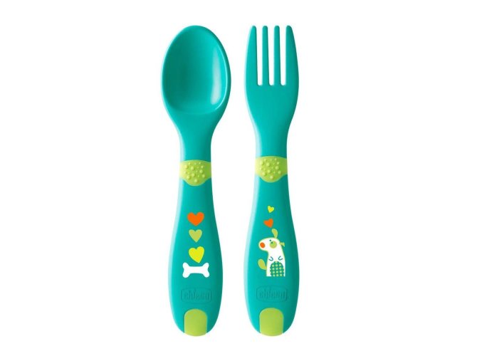 CHICCO 00016101300000 První plastový příbor 12m+