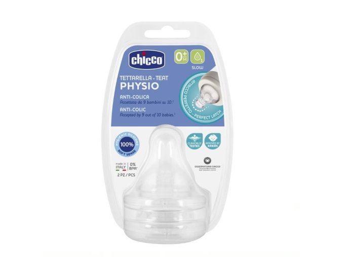 CHICCO 00020311000000 Smoczek PERFECT5 przepływ wolny 0m+ 2 szt