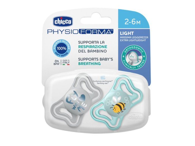 CHICCO 00071037210000 PHYSIO LIGHT figurína 2-6M sil 2 ks modrá
