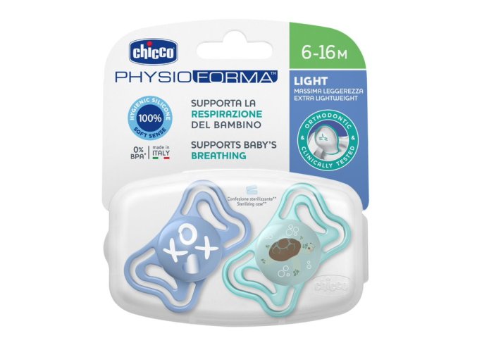 CHICCO 00071038210000 PHYSIO LIGHT figurína 6-16M sil 2 ks modrá