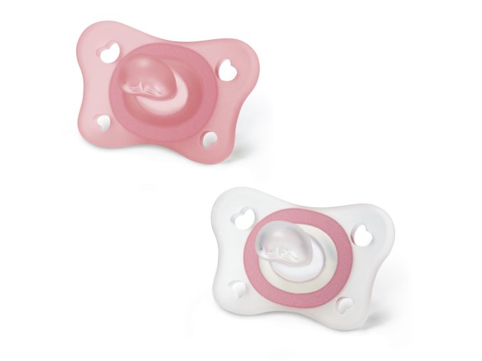 CHICCO 00073231110000 Dudlík PHYSIO MINI SOFT silikonový 2 ks dívka
