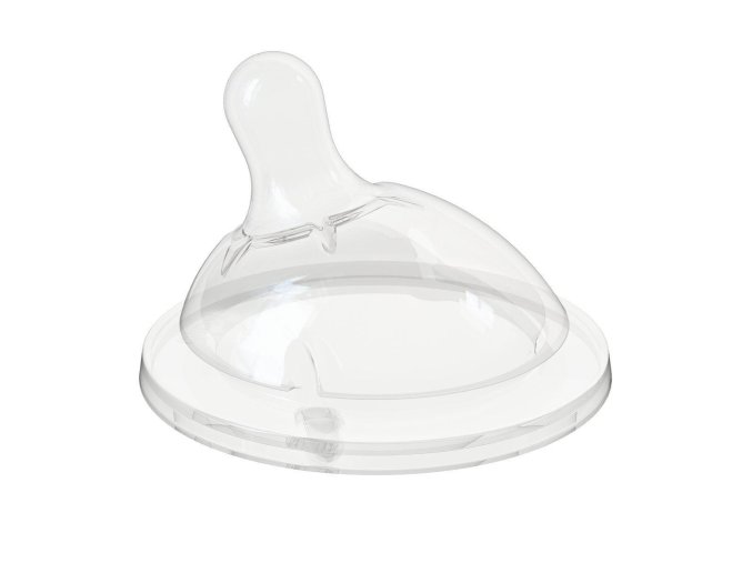 CHICCO 00081023100000 NF silikonová savička na láhev 2m+ střední