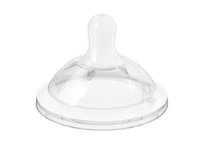 CHICCO 00081035200000 NF silikonová savička na láhev 4m+ trojitý průtok