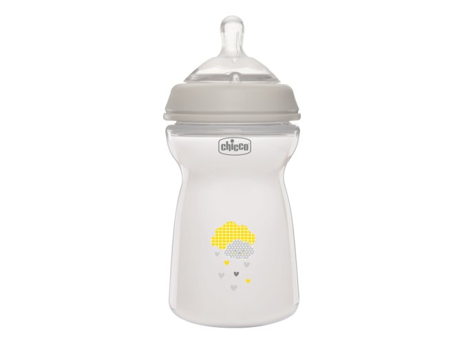 CHICCO 00081335300000 Butelka NF plastikowa 6m+ 330 ml neutralna