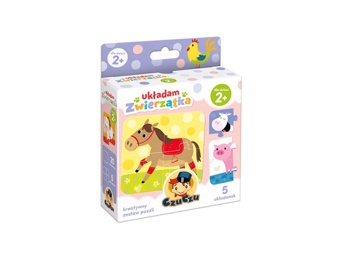 CzuCzu 6163247 Puzzle 5x4 el. Zvířata 2+
