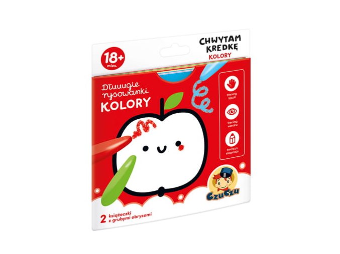 CzuCzu 6598582 Výuková kniha Barvy. Chytám pastelku 18+