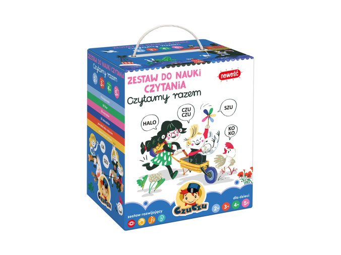 CzuCzu 6794432 Książeczka edukacyjna Nauka Czytania 2+3+4+5+