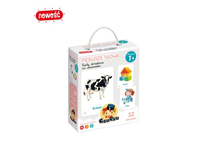 CzuCzu 7067311 Obrázkové karty na provázku První slova 1+