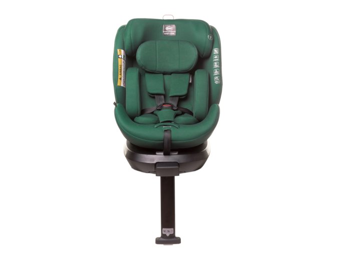 4 BABY Fotelik ENZO-FIX 40-150cm tmavě zelená I-SIZE