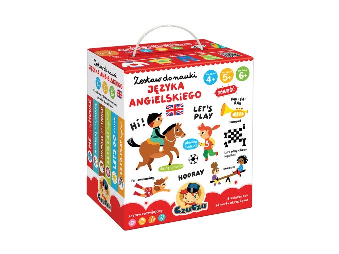 CzuCzu 7223265 Vzdělávací brožura 6ks+acc learning English 4-6