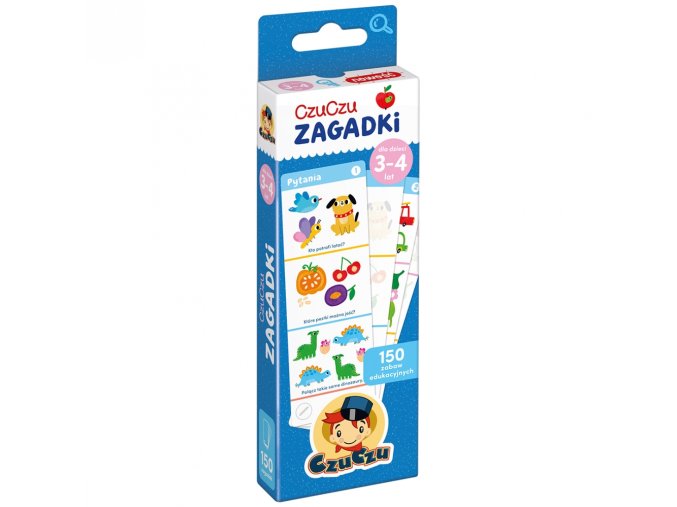 CzuCzu 7371947 Vzdělávací karty s hádankami 3-4 roky staré
