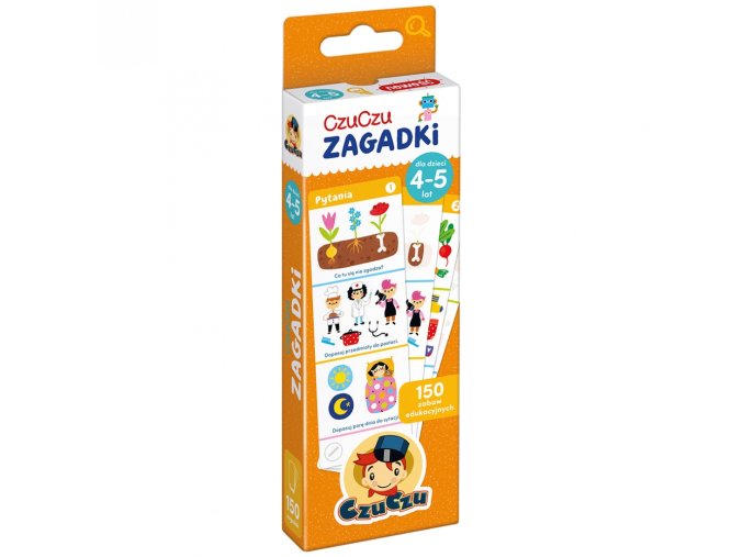 CzuCzu 7371950 Vzdělávací karty s hádankami 4-5 let staré