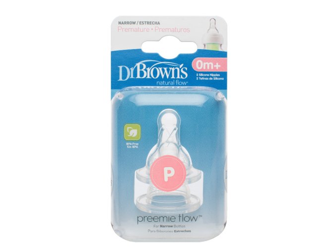 Dr.Browns 292 Standardní silikonová savička pro předčasně narozené děti 2ks