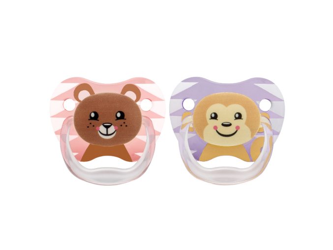 Dr.Browns PV22014 PreVent Butterfly figurína 6-12m kolekce zvířat růžová 2 balení