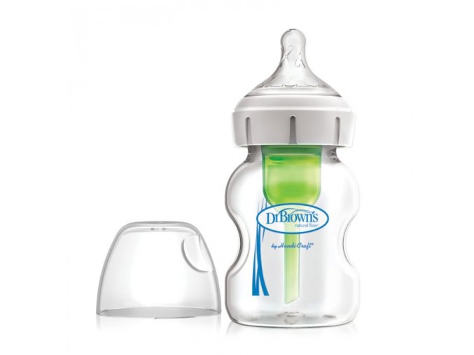 Dr.Browns WB51700 Skleněná láhev se širokým hrdlem 150 ml MOŽNOSTI PLUS