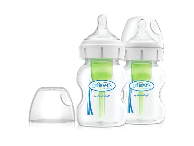 Dr.Browns WB52600 Láhev se širokým hrdlem 150 ml PP OPTIONS PLUS 2 PAK