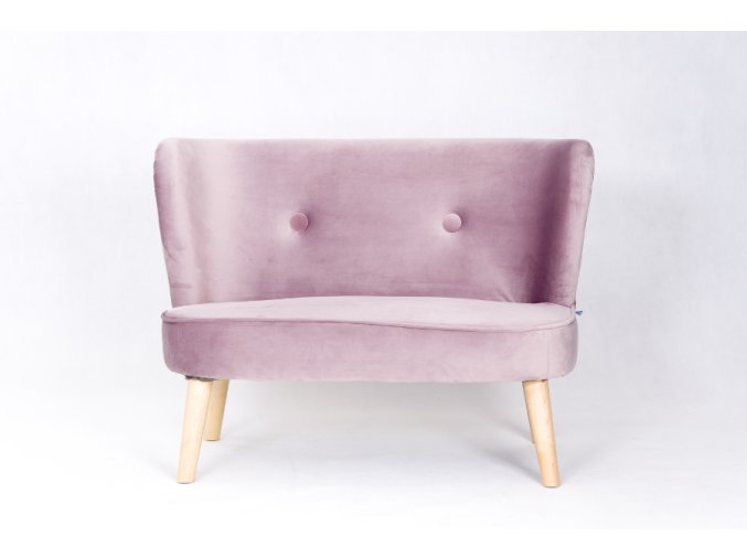 DREWEX RETRO SOFA světle růžová
