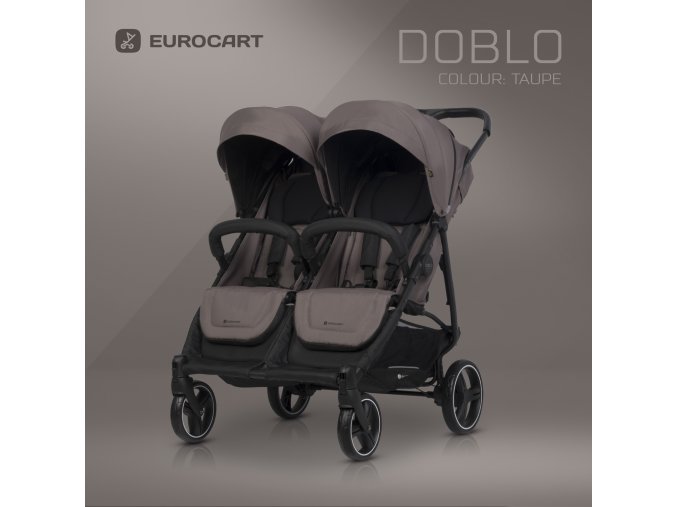 EURO-CART Dětský kočárek DOBLO TAUPE