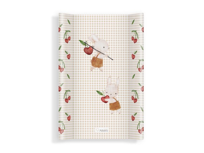 Měkká přebalovací podložka ALBERO MIO CP5 Cherry Fun