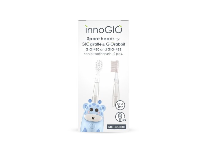 INNOGIO GIO-450BH Náhradní hlavice pro zubní kartáček GIOgiraffe a GIOrabbit