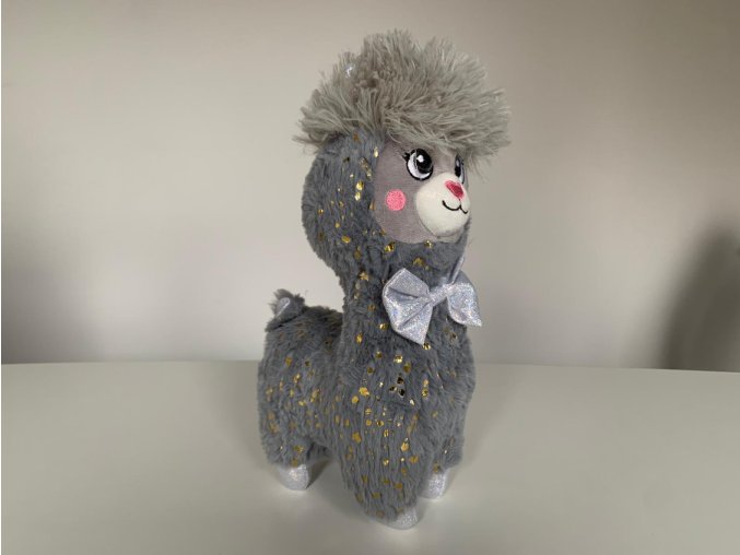 INNOGIO GIO-828 Plyšová alpaka šedá 30cm