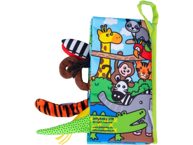 JOLLYBABY JB 80452(1) Zvířata z džungle s ocásky