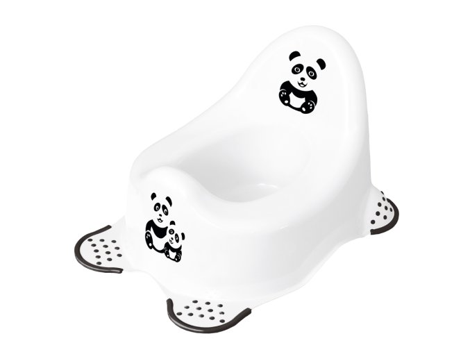 KEEEPER ADAM PANDA protiskluzový noční stolek bílý