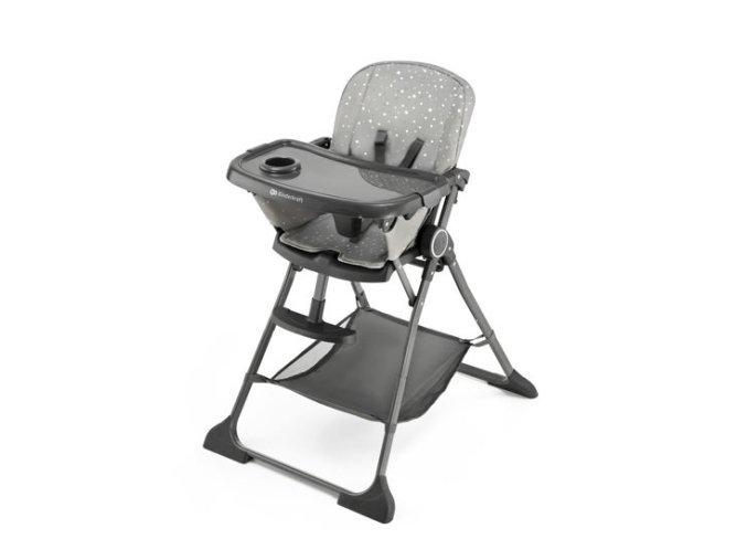 KINDERKRAFT Židle na krmení FOLDEE GREY
