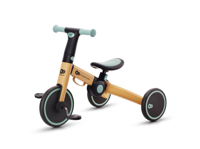 KINDERKRAFT Tříkolka 4TRIKE slunečnice modrá 3v1