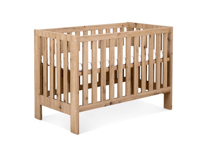 KLUPŚ dětská postýlka AMELIA II dub 120x60