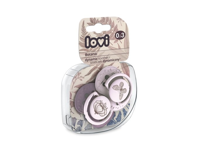 LOVI 22/869 Dynamická silikonová figurína 0-3 m 2ks Botanic Girl