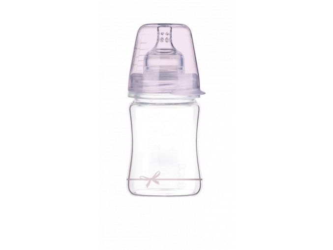 LOVI 74/104 Butelka skleněná Diamond Glass 150 ml Baby Shower Girl