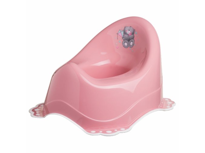 MALTEX Nočník 2K Teddy Bear špinavě růžový/bílý