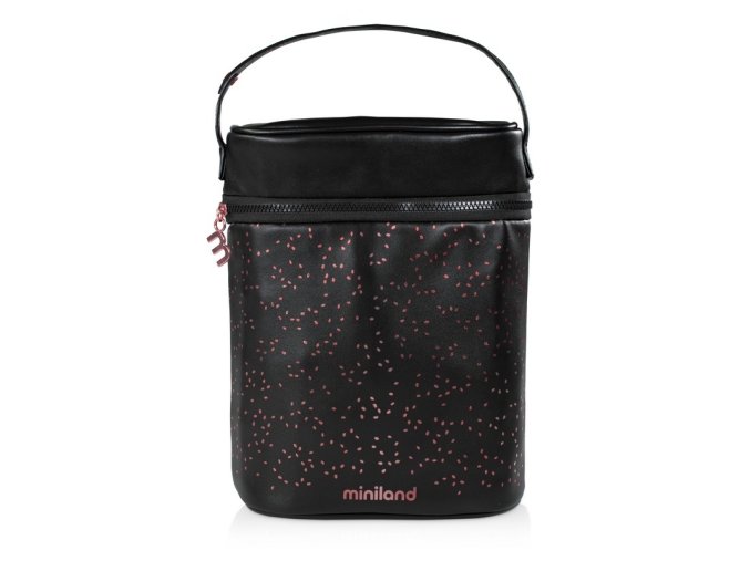MARKO ML89322 Luxusní termoobal na 500ml termosku/láhev - černý/růžový