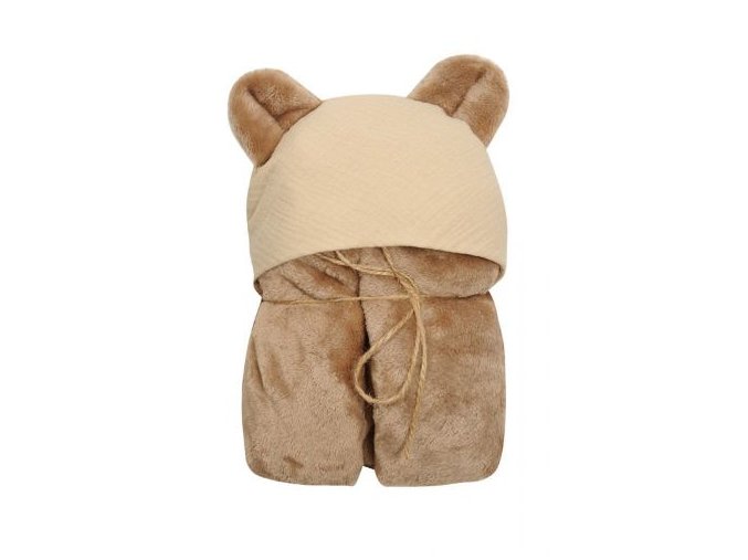 MATEX KOALA MUSLIN deka s kapucí 95x95 cm [TB0444_01].