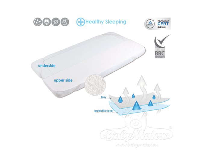 MATEX Hygienická podložka SAFE FROTTE 60X120 [TB0243_01].