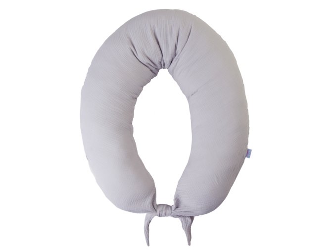 MATEX Polohovací polštář MOON MUSLIN 260 cm [TB0076_42]j. šedá