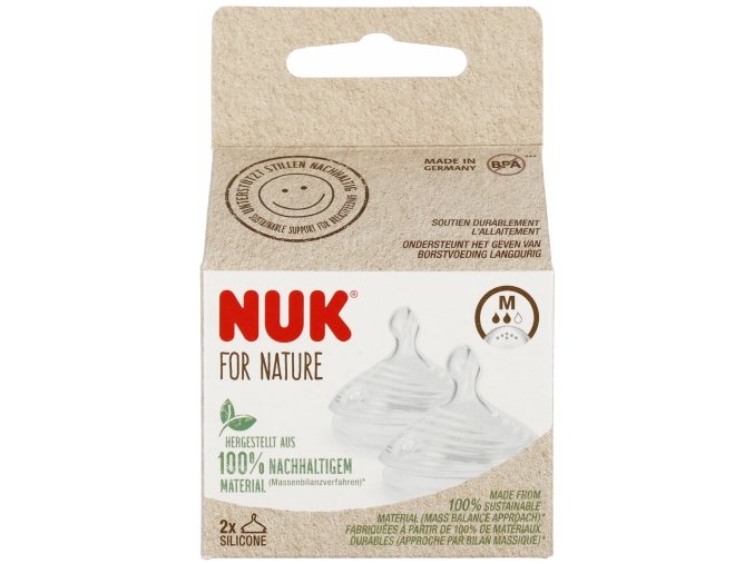 NUK 124026 Dudlík na láhve M 2 ks.