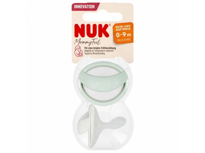 NUK 175310 Silikonový dudlík 0-9m Mommy Ful 2 ks zelený