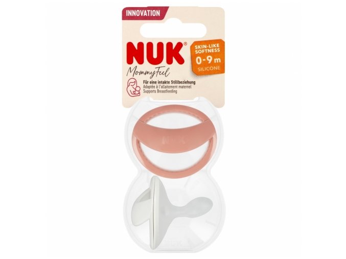 NUK 175312 Silikonový dudlík 0-9m Mommy Ful 2 ks červený