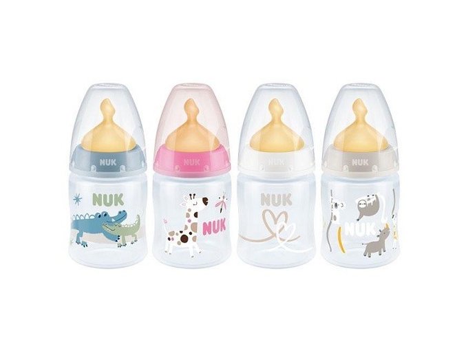 NUK 743876 FC+ PP 150 ml láhev s latexovou savičkou s indikátorem teploty 0-6 měsíců M