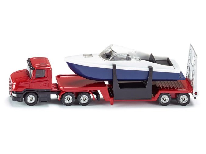 SIKU S1613 Karavan s lodí