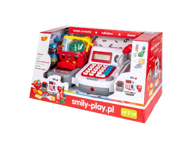 SMILY PLAY SP83887 Pokladna s nákupním košíkem