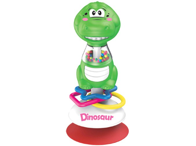 SMILY PLAY SP84129 Chrastítko s přísavkou DINOSAUR