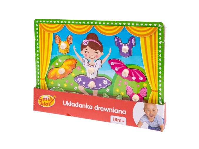 SMILY PLAY SPW83615 Dřevěné puzzle Balet