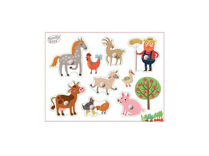 SMILY PLAY SPW83803 Dřevěné puzzle