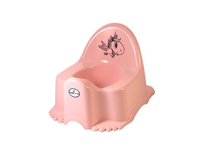 TEGA PO-055-104 Plastový nočník s hudebním boxem ECO SINGLE BEAR růžový